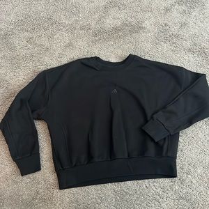 Adidas oversized black sweatshirt